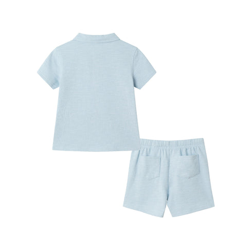 kids-2-7-textured-polo-and-shorts-set-light-blue-shark Andy & Evan at Sophia's Style-4